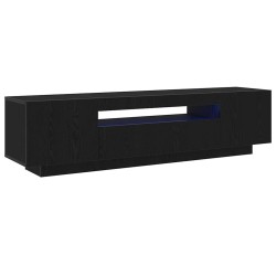 Meuble TV Noir 160 x 35 x 40 cm Bois d'ingénierie 614284614284