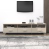 Meuble TV HAMAR Marron miel 158x40x40 cm Bois massif de pin 614286614286