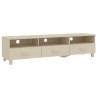 Meuble TV HAMAR Marron miel 158x40x40 cm Bois massif de pin 614286614286