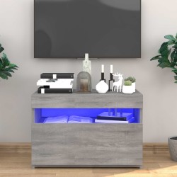Meuble TV avec lumières LED Sonoma gris 60x35x40 cm 614287614287