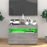 Meuble TV avec lumières LED Sonoma gris 60x35x40 cm 614287614287