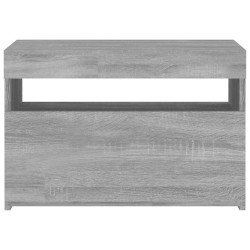 Meuble TV avec lumières LED Sonoma gris 60x35x40 cm 614287614287