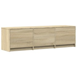 Meuble TV avec LED 140 x 34 x 40 cm Chêne Sonoma 614288614288