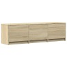 Meuble TV avec LED 140 x 34 x 40 cm Chêne Sonoma 614288614288