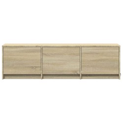 Meuble TV avec LED 140 x 34 x 40 cm Chêne Sonoma 614288614288
