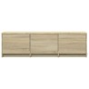 Meuble TV avec LED 140 x 34 x 40 cm Chêne Sonoma 614288614288