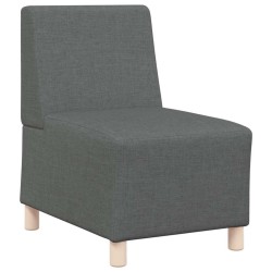 Unité de Sofa Modulaire Sans Accoudoirs 3 pcs Gris foncé 614289614289