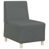 Unité de Sofa Modulaire Sans Accoudoirs 3 pcs Gris foncé 614289614289