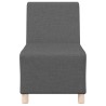 Unité de Sofa Modulaire Sans Accoudoirs 3 pcs Gris foncé 614289614289