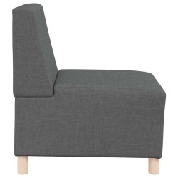 Unité de Sofa Modulaire Sans Accoudoirs 3 pcs Gris foncé 614289614289