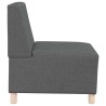 Unité de Sofa Modulaire Sans Accoudoirs 3 pcs Gris foncé 614289614289