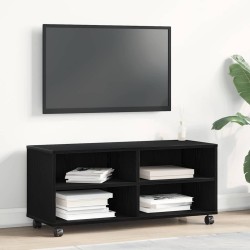 Meuble TV Noir 90 x 35 x 40,5 cm Bois d'ingénierie 614295614295
