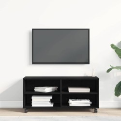 Meuble TV Noir 90 x 35 x 40,5 cm Bois d'ingénierie 614295614295