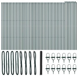 Fixation au sol hexagonale 100 x 1,5 m Acier recouvert de PVC 614297614297