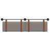 Tête de lit suspendue Taupe PU antique 614298614298