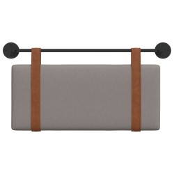 Tête de lit suspendue Taupe PU antique 614299614299