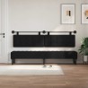 Tête de lit suspendue Noir Tissu 614302614302