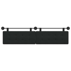 Tête de lit suspendue Noir Tissu 614302614302