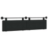 Tête de lit suspendue Noir Tissu 614303614303
