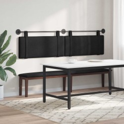 Tête de lit suspendue Noir Tissu 614303614303