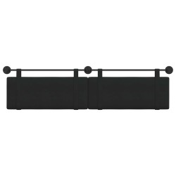 Tête de lit suspendue Noir Tissu 614303614303