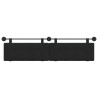 Tête de lit suspendue Noir Tissu 614303614303