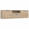 Meuble TV Chêne Sonoma 140x35x40 cm Bois d'ingénierie 614305614305