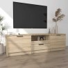 Meuble TV Chêne Sonoma 140x35x40 cm Bois d'ingénierie 614305614305