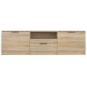 Meuble TV Chêne Sonoma 140x35x40 cm Bois d'ingénierie 614305614305