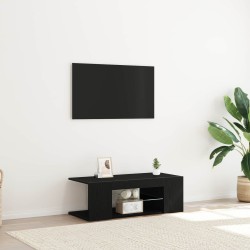 Meuble TV Chêne noir 90 x 39 x 30 cm Bois d'ingénierie 614308614308