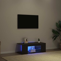 Meuble TV Chêne noir 90 x 39 x 30 cm Bois d'ingénierie 614308614308