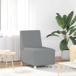 Unité de Sofa Modulaire Sans Accoudoirs 2 pcs Gris clair 614311614311