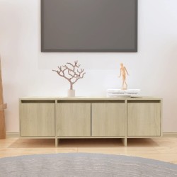 Meuble TV chêne sonoma 120x30x40,5 cm bois d'ingénierie 614314614314