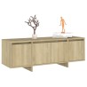 Meuble TV chêne sonoma 120x30x40,5 cm bois d'ingénierie 614314614314
