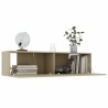 Meuble TV Chêne sonoma 120x30x30 cm Bois d’ingénierie 614319614319