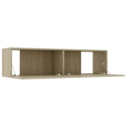 Meuble TV Chêne sonoma 120x30x30 cm Bois d’ingénierie 614319614319