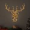 Traîneau tiré par un renne avec 140 LED Blanc chaud Rotin 614323614323