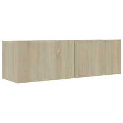 Meuble TV Chêne sonoma 100x30x30 cm Bois d’ingénierie 614324614324