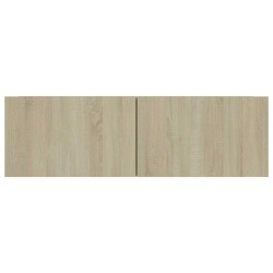 Meuble TV Chêne sonoma 100x30x30 cm Bois d’ingénierie 614324614324
