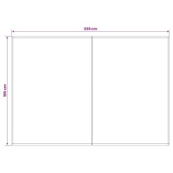 Toile de rechange pour auvent Rouge bordeaux 350 x 200 cm 614326614326