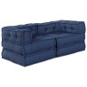 Unité de canapé modulaire 2 pcs Indigo 140 x 70 x 56 cm Tissu 614331614331