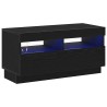 Meuble TV Chêne noir 80 x 35 x 40 cm Bois d'ingénierie 614333614333