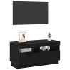 Meuble TV Chêne noir 80 x 35 x 40 cm Bois d'ingénierie 614333614333