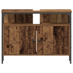 Meuble de Lavabo de Salle de Bain Bois ancien 80 x 30 x 60 cm 614335614335