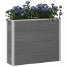 Jardinière surélevée Gris 100 x 30 x 82 cm WPC et Aluminium 614341614341