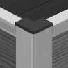Jardinière surélevée Gris 100 x 30 x 82 cm WPC et Aluminium 614341614341