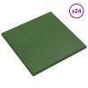 Dalles de Protection Anti-Chute 24 pcs Vert 50 x 50 cm 614342614342