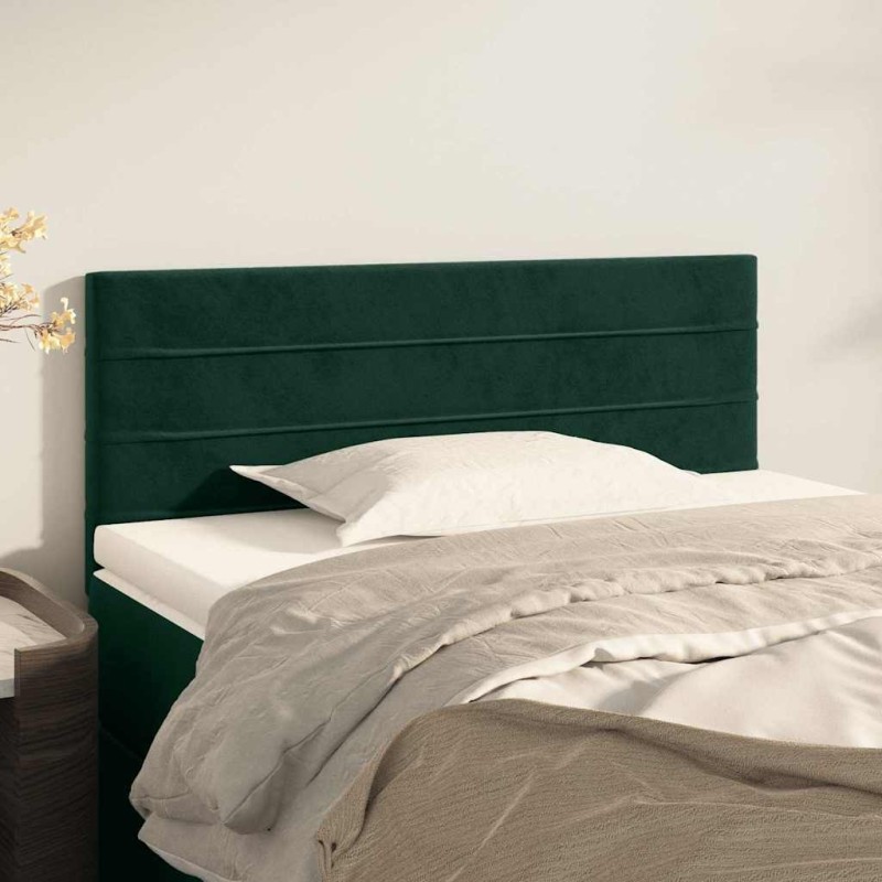 Tête de lit Vert foncé 80x5x78/88 cm Velours 614344614344