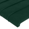 Tête de lit Vert foncé 200x5x118/128 cm Velours 614345614345
