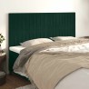 Tête de lit Vert foncé 160x5x118/128 cm Velours 614346614346